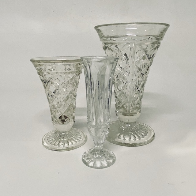 VASE, Glass - Cut Glass (Small-Med)